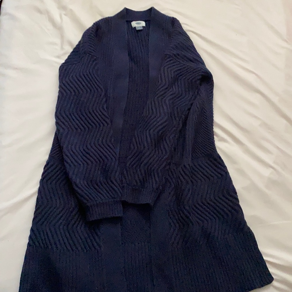 Old Navy Blue Knit Heavy duty cardigan (S)
